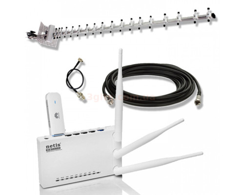 Huawei E3372h-607 (Комплект універсальний для дому, дачі та села)